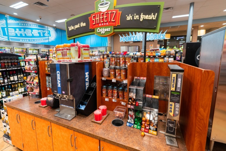 The food choices at Sheetz