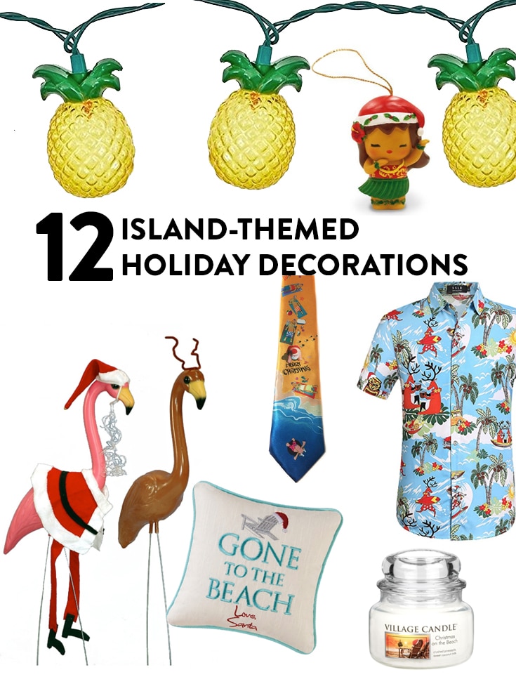 Island-themed Holiday Decorations