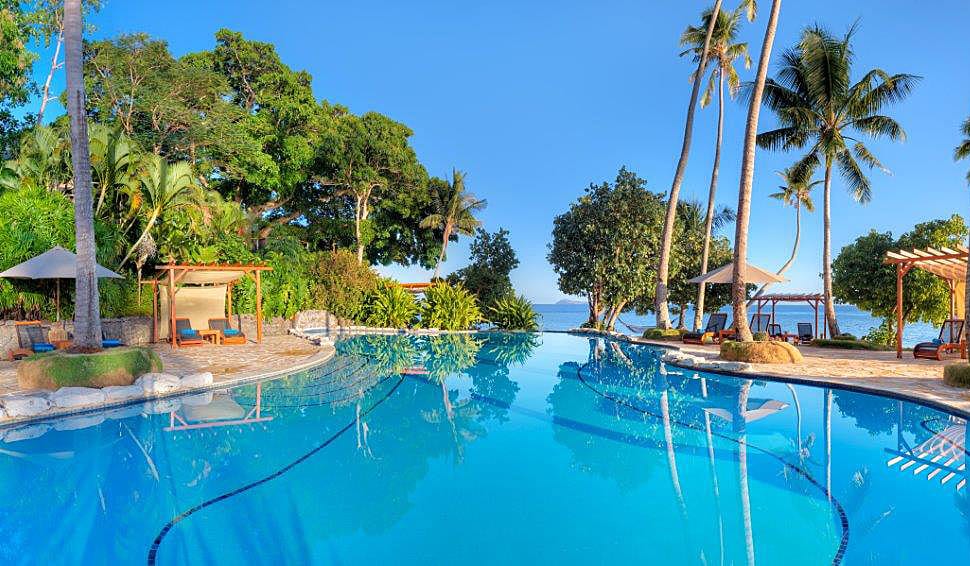 The pool at Royal Davui Island Resort in Fiji