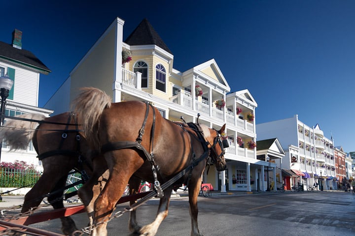 Mackinac Island | Great Lakes Michigan | Family Vacations | US Islands | Horse