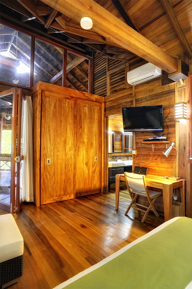 Floor-to-ceiling windows in Secret Bay