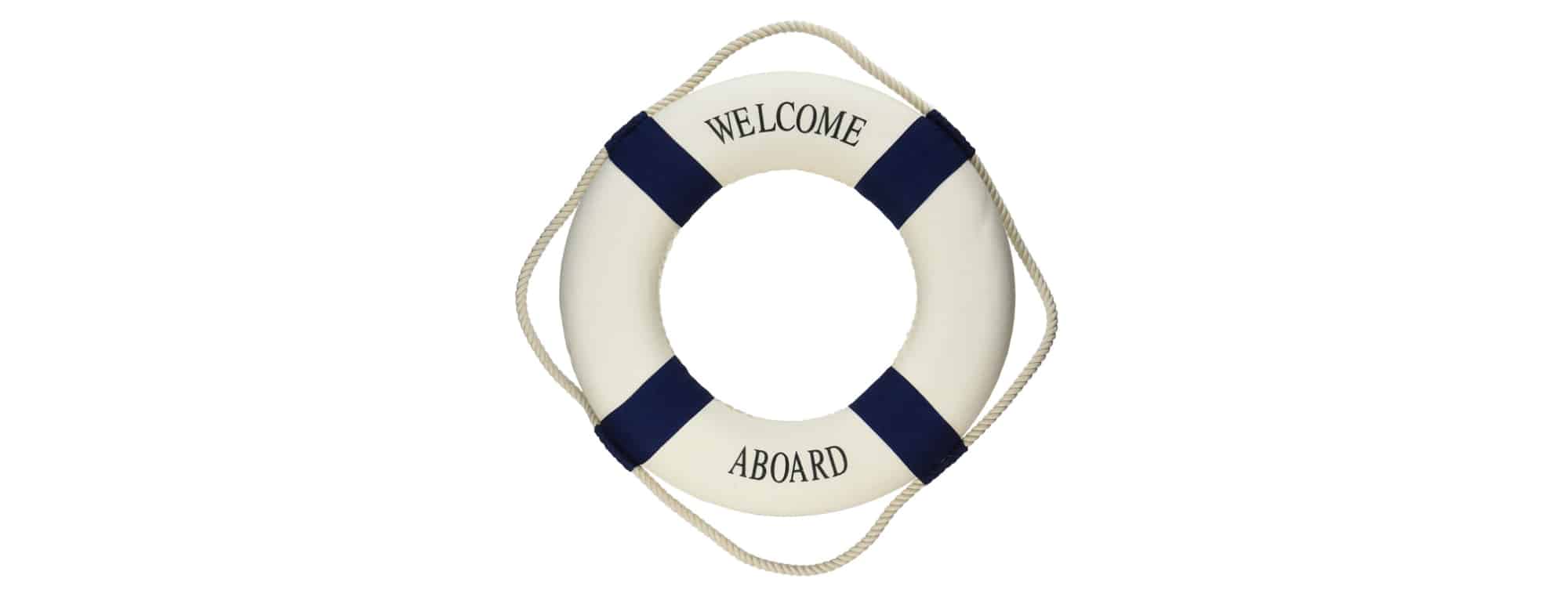 Welcome Aboard Life Ring