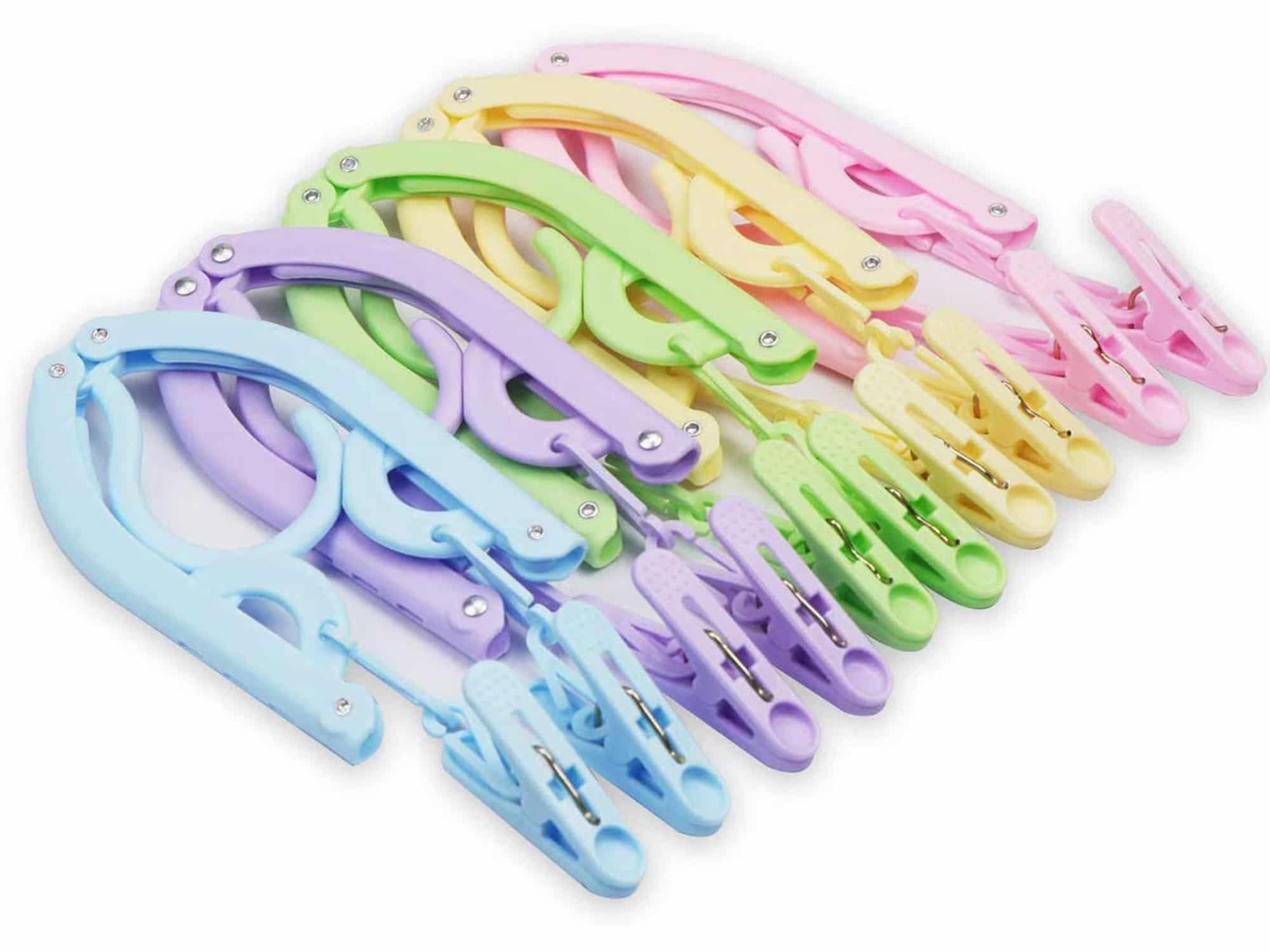 colorful hangers