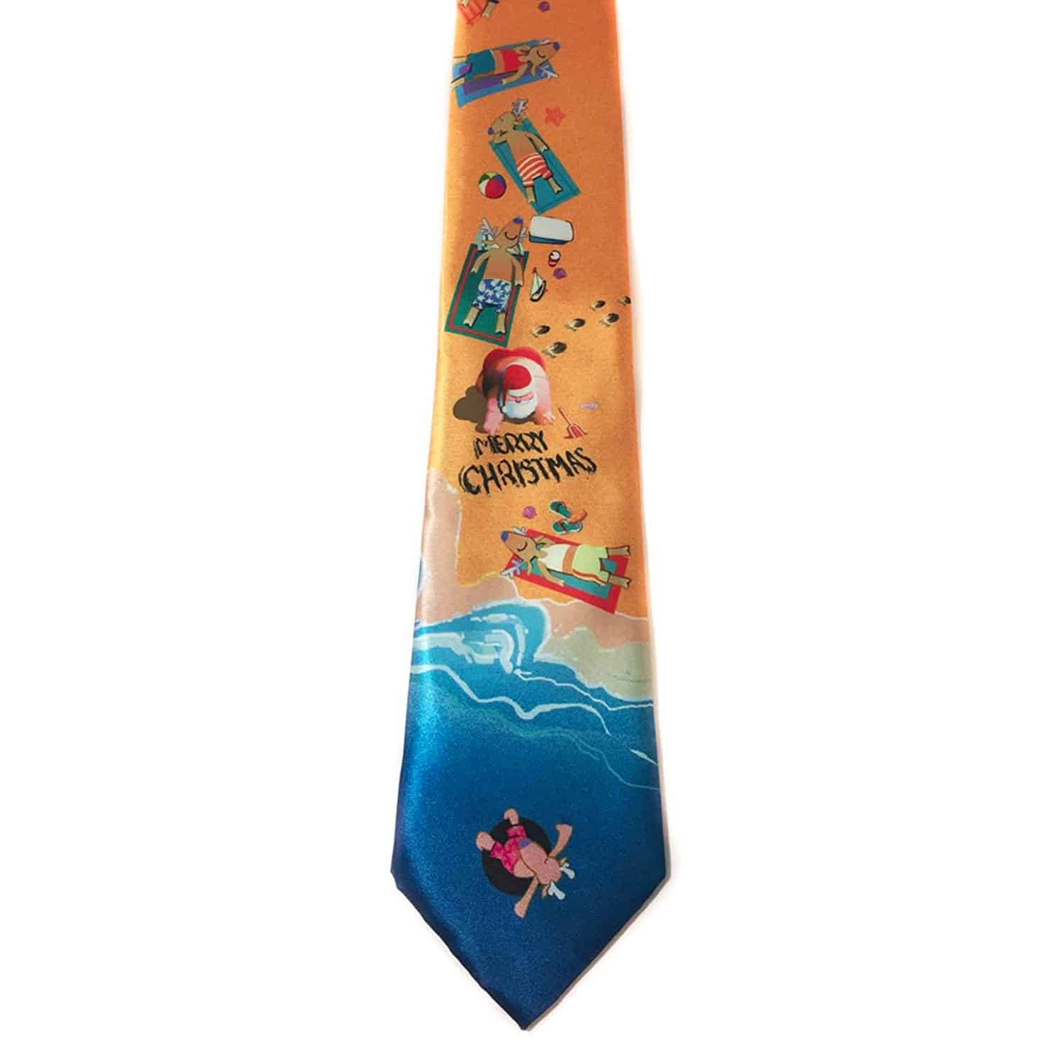 Island-themed Holiday Decorations: Beach Christmas tie