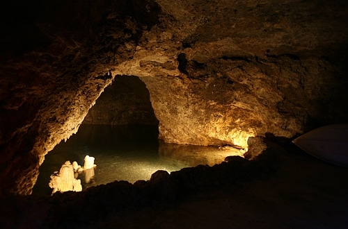 Harrison's Cave, the spectacular underground cavern with calm glassy pools