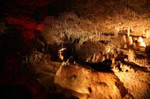 Harrison's Cave, the spectacular underground view of stalagmites and stalactites