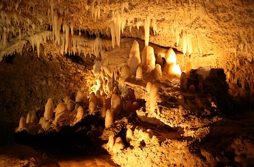 Harrison's Cave, the spectacular underground view of stalagmites and stalactites
