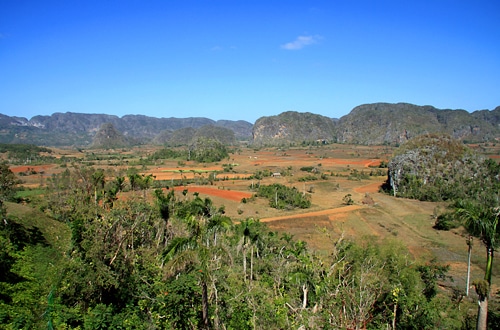 Vinales valley tobacco growing region of Cuba