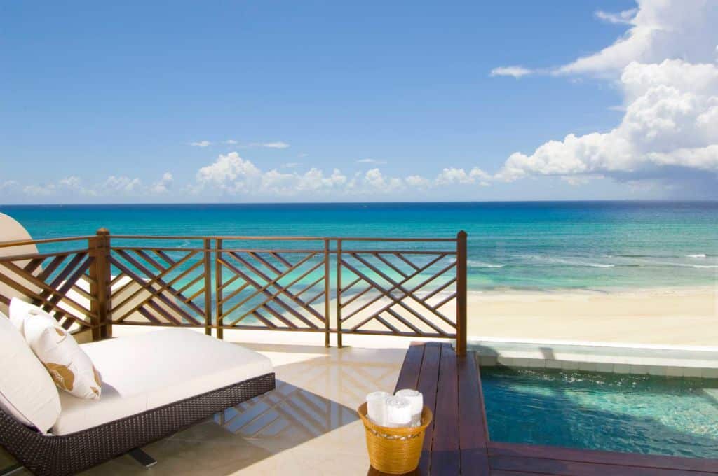 Grand Velas Riviera Maya oceanfront suite with plunge pool