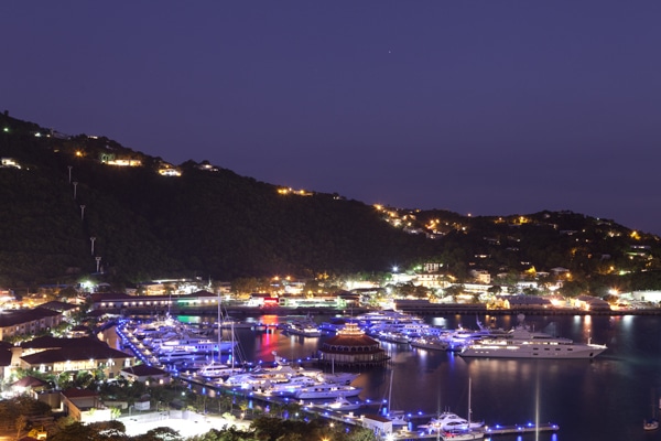 USVI St. Thomas Best Islands to Live On Charlotte Amalie night