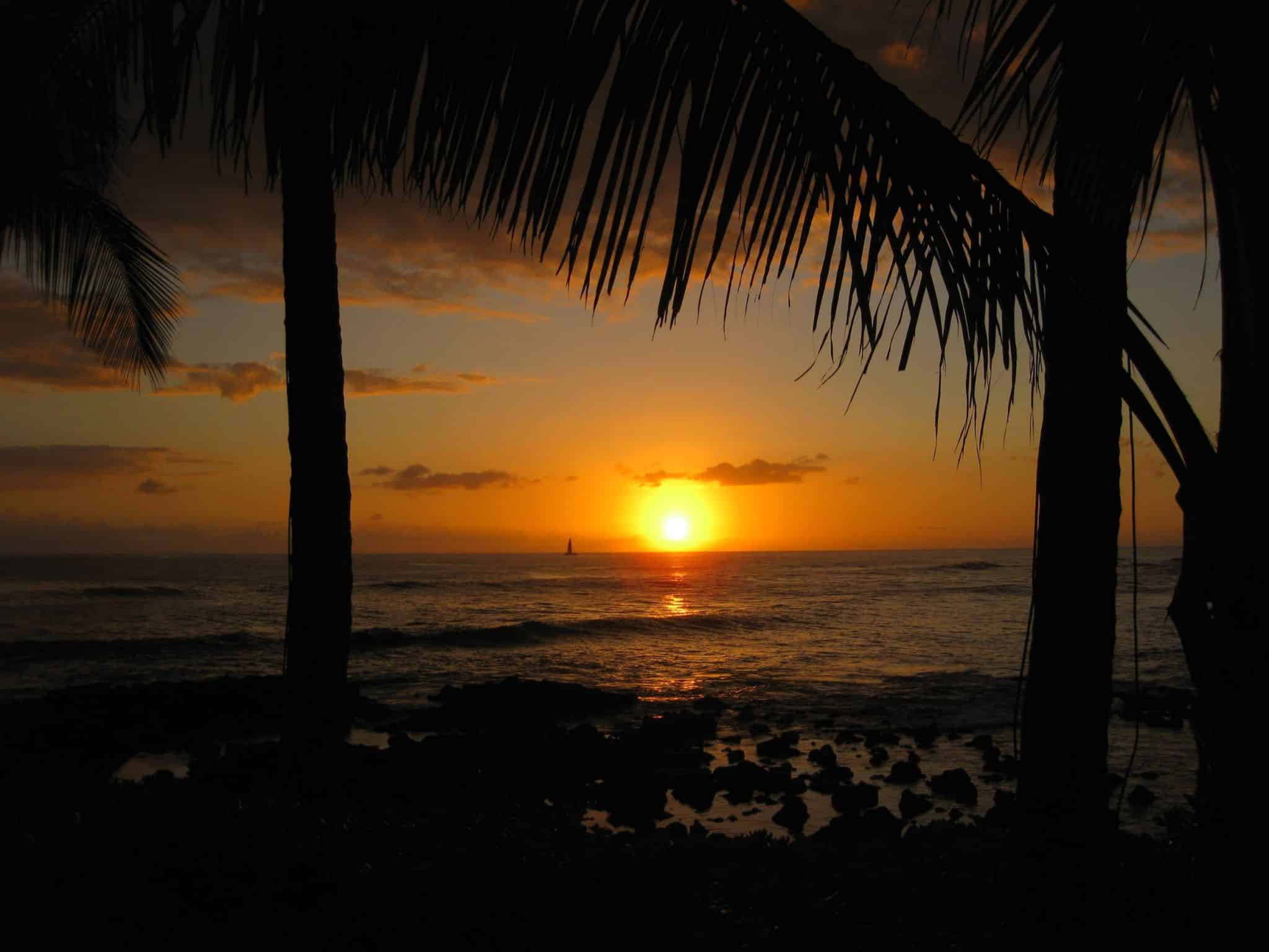 Poipu Beach sunset