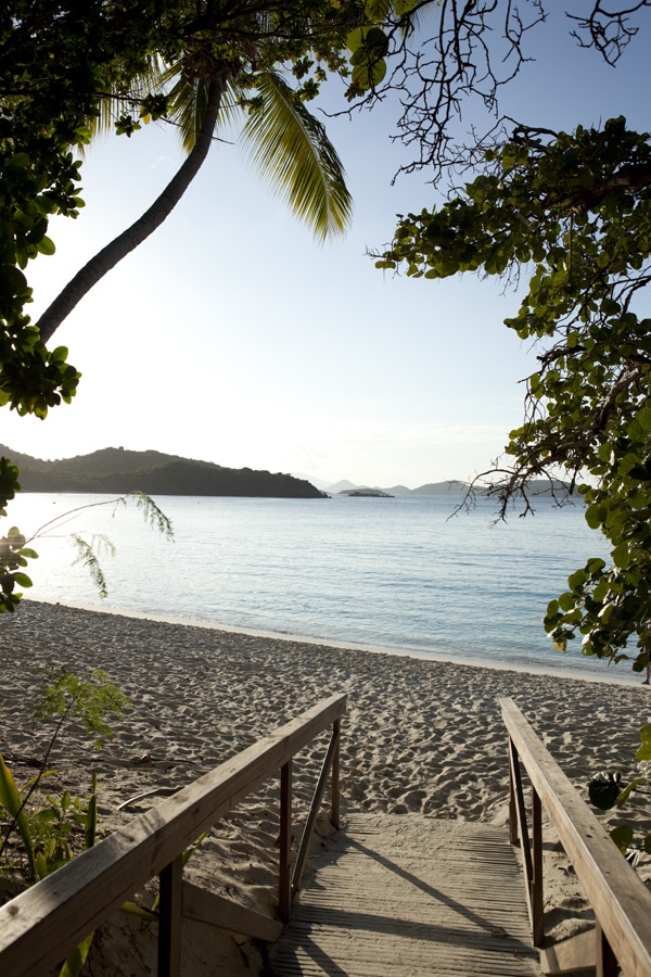 USVI St. John Best Islands to Live On Trunk Bay walkway