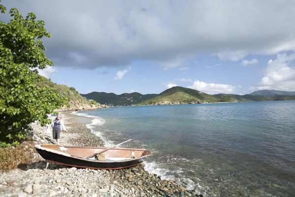 USVI St. John Best Islands to Live On Coral Bay canoe