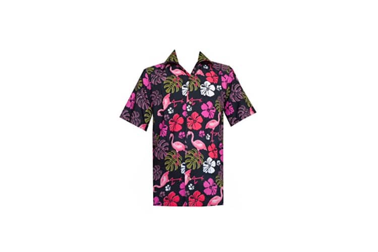Flamingo Leaf Hawaiian Shirt
