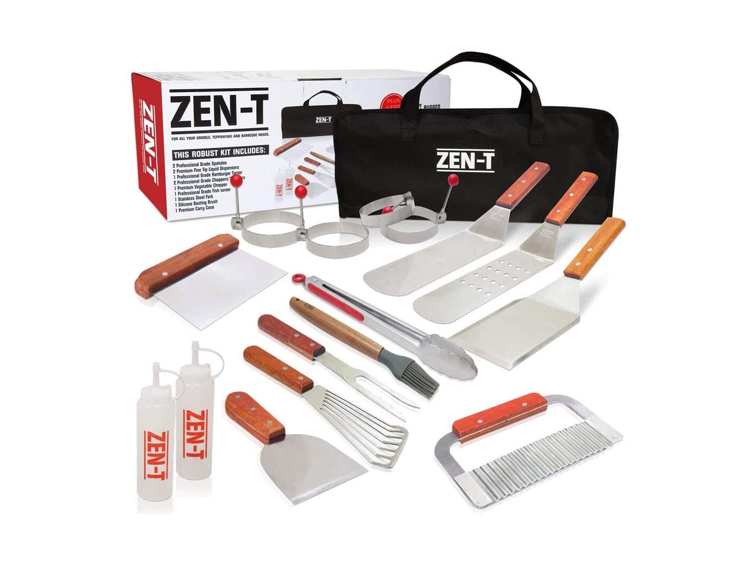ZEN-T 17-Piece Grill Griddle BBQ Tool Kit