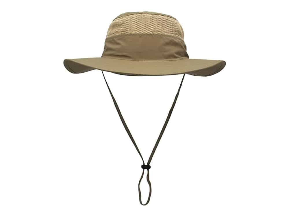 Home Prefer Men's Sun Hat UPF 50+ Wide Brim Bucket Hat Windproof Fishing Hats