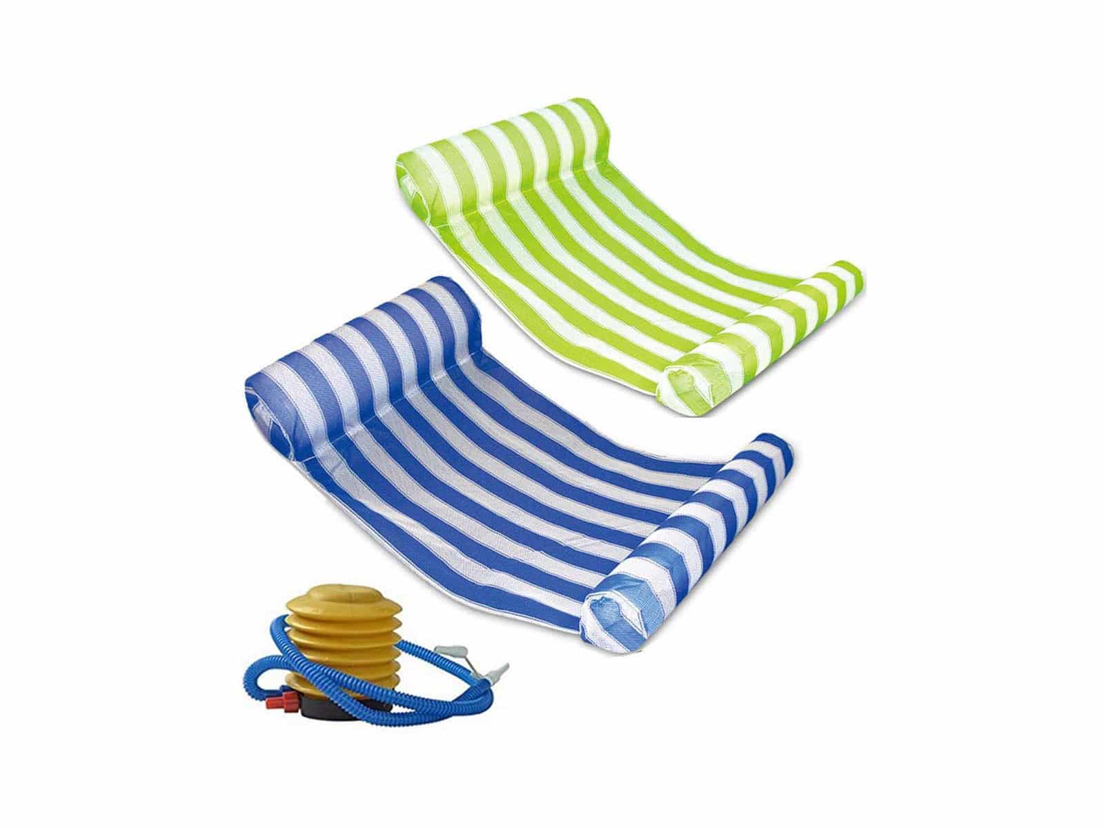 2 Pack Premium Swimming Pool Floating Hammock, Multi-Function Water Hammock Lounger