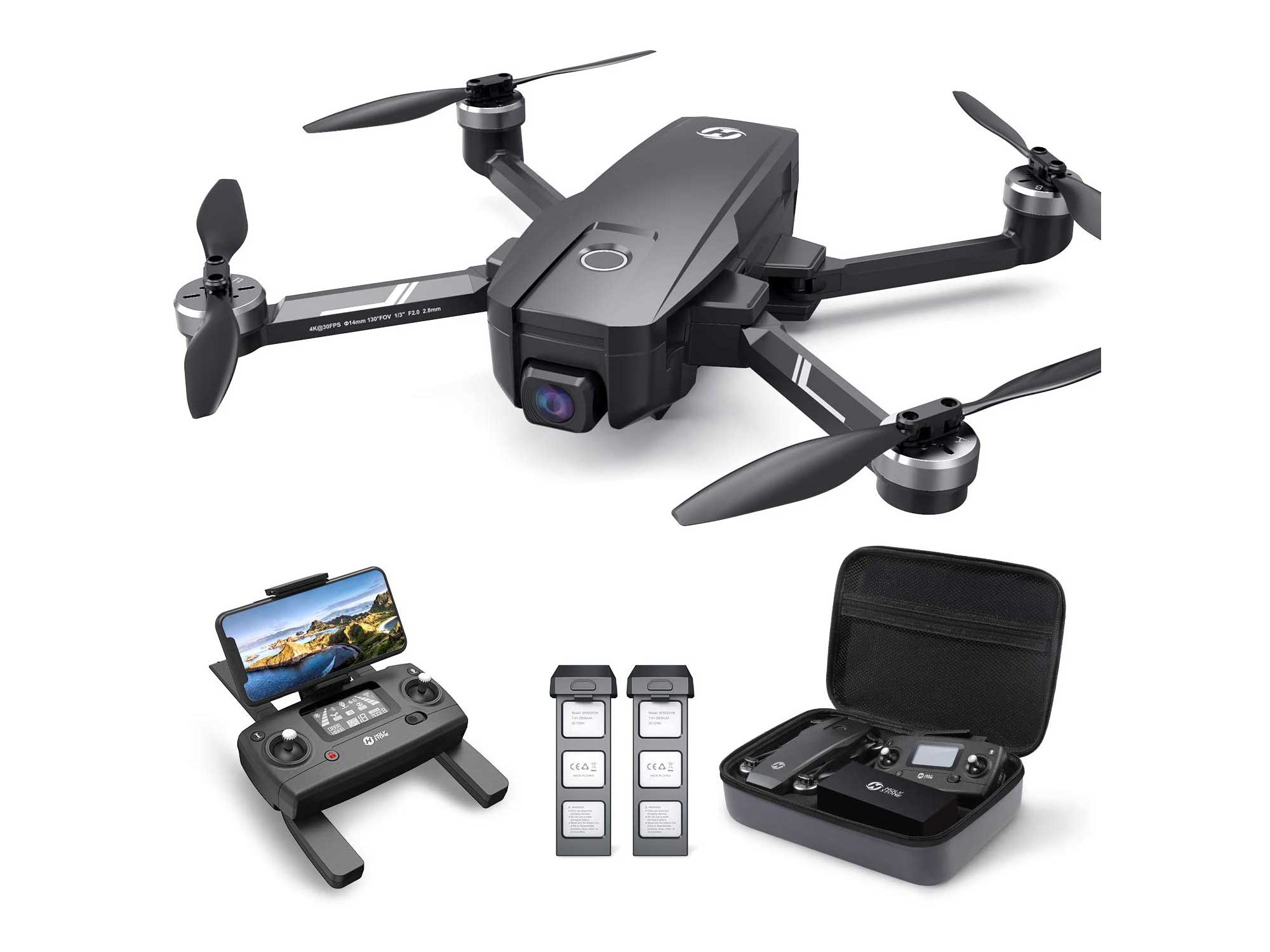 Holy Stone HS720E 4K EIS Drone with UHD Camera for Adults, Easy GPS Quadcopter for Beginner with 46mins Flight Time, Brushless Motor, 5GHz FPV Transmission, Auto Return Home, Follow Me& Anti-shake Cam