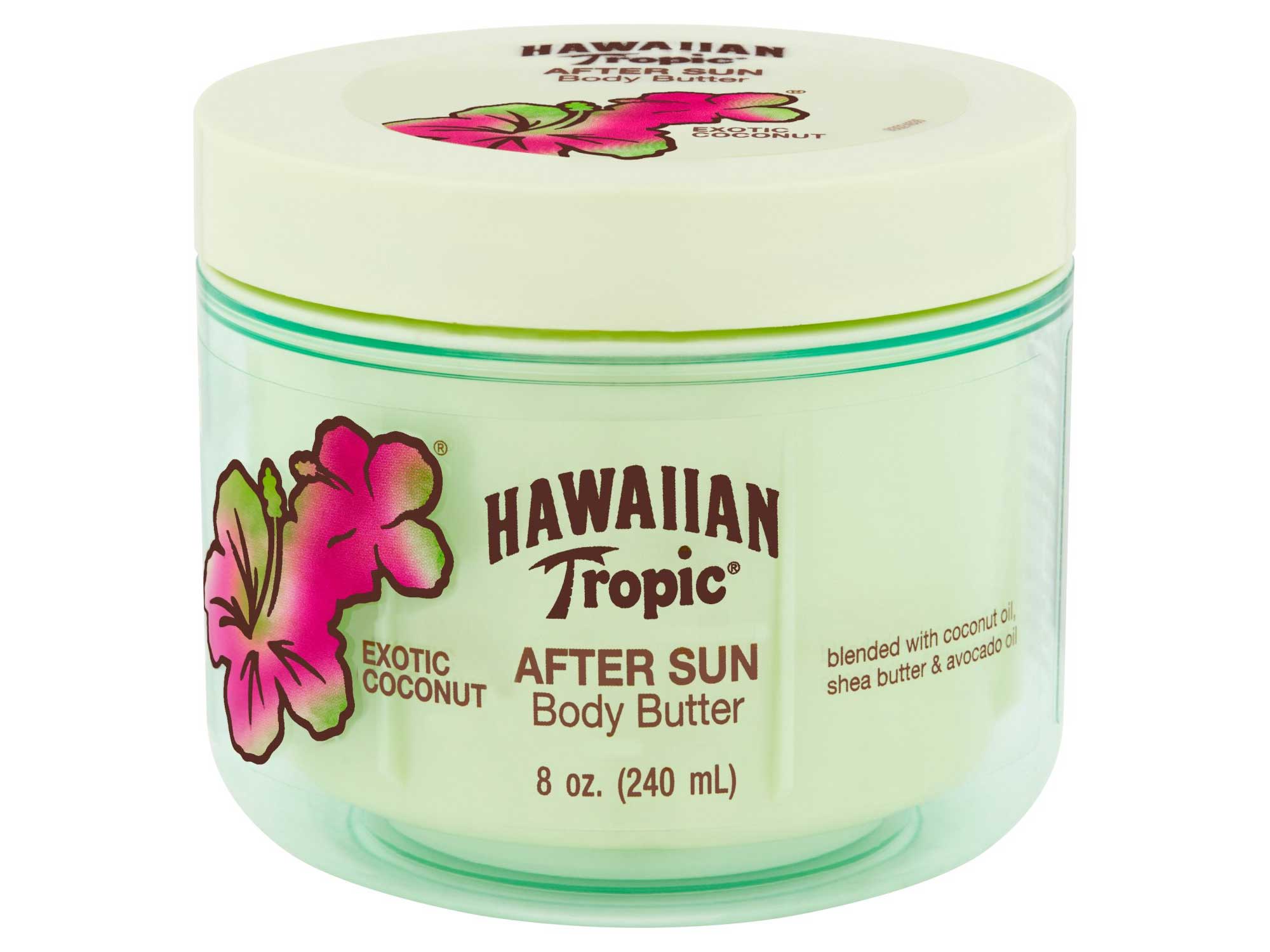 Hawaiian Tropic After Sun Lotion Moisturizer and Hydrating Body Butter with Coconut Oil, 8 Ounce