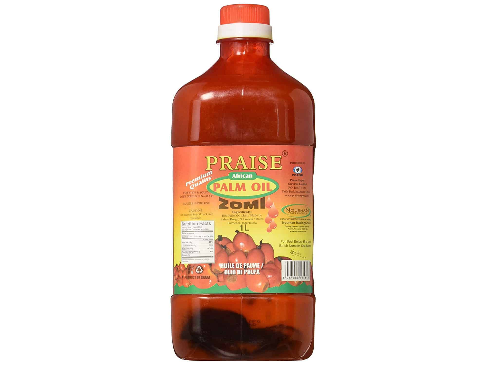 Praise Red Palm Oil, 1-Litre - Zomi