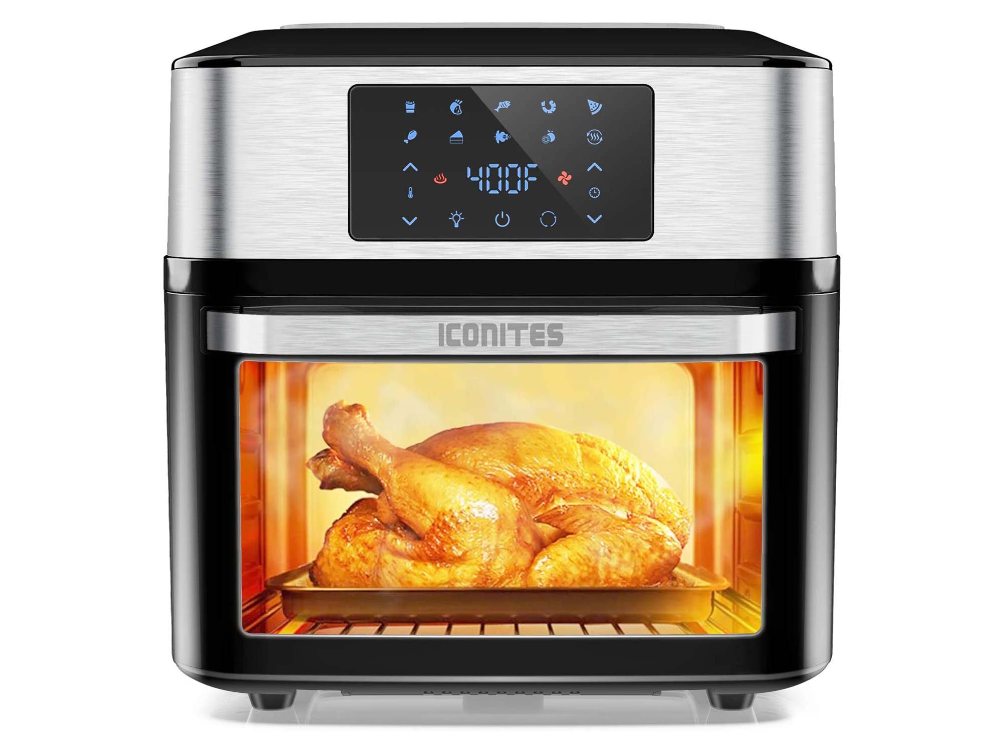 10-in-1 Air Fryer Oven, 20 Quart Airfryer Toaster Oven Combo, 1800W Large Air Fryers, Convection Toaster Oven with Rotisserie Dehydrator, ETL Certified