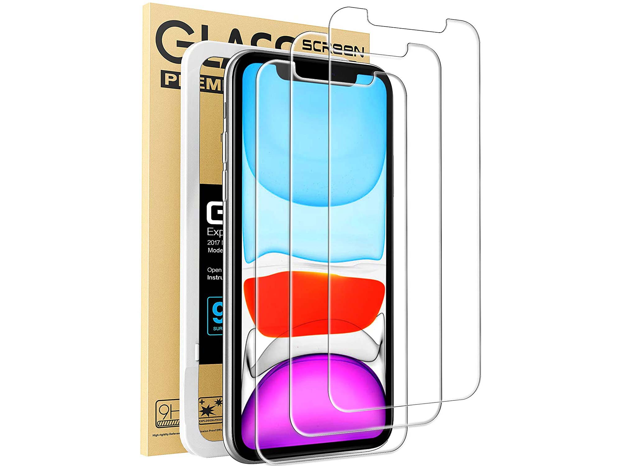 Mkeke Compatible with iPhone XR Screen Protector