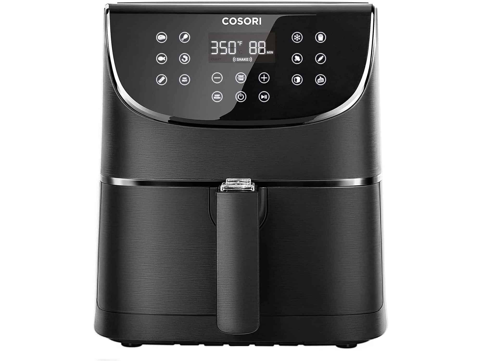 COSORI Air Fryer Max XL (100 Recipes) Electric Hot Oven Oilless Cooker LED Touch Screen with 13 Cooking Functions, Preheat and Shake Reminder, Nonstick Basket, 5.8 QT, DIGITAL-Black