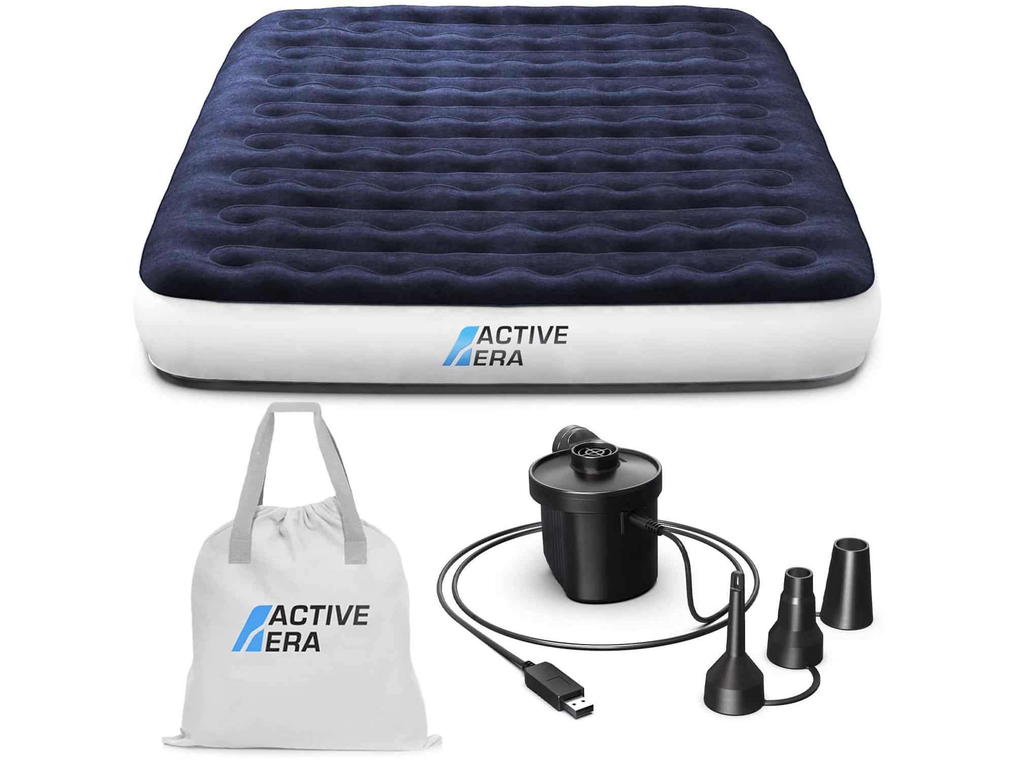 Active Era Luxury Camping Air Mattress with Built in Pump