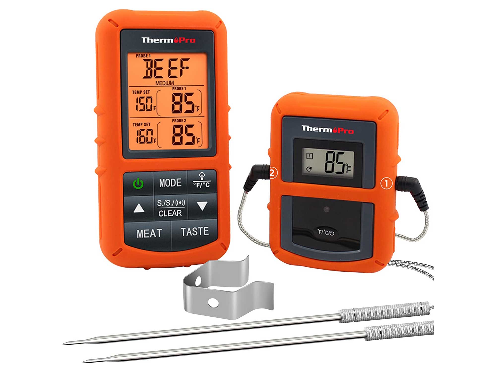 ThermoPro TP20 Wireless Remote Digital Cooking Food Meat Thermometer with Dual Probe for Smoker Grill BBQ Thermometer