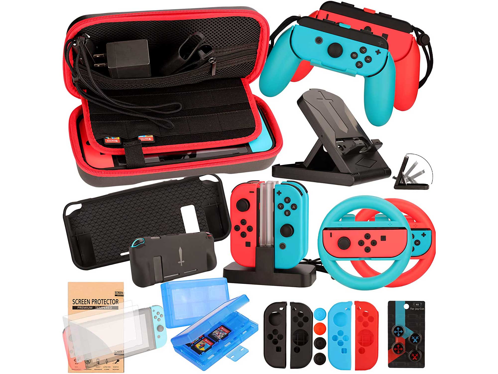 Eovola Accessories Kit for Nintendo Switch