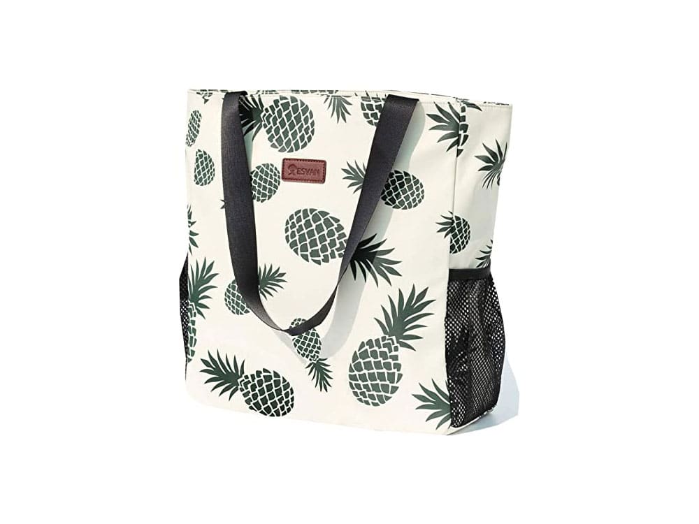 Esvan's Water-Resistant Floral Tote Bag