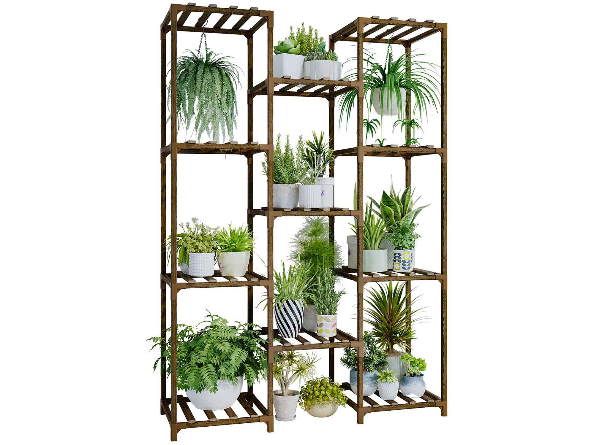 Plant Stands Indoor Outdoor Plant Shelves Indoor Plant Holder for Living Room Outdoor Plant Rack Indoor Multiple Plants Patio Balcony Garden