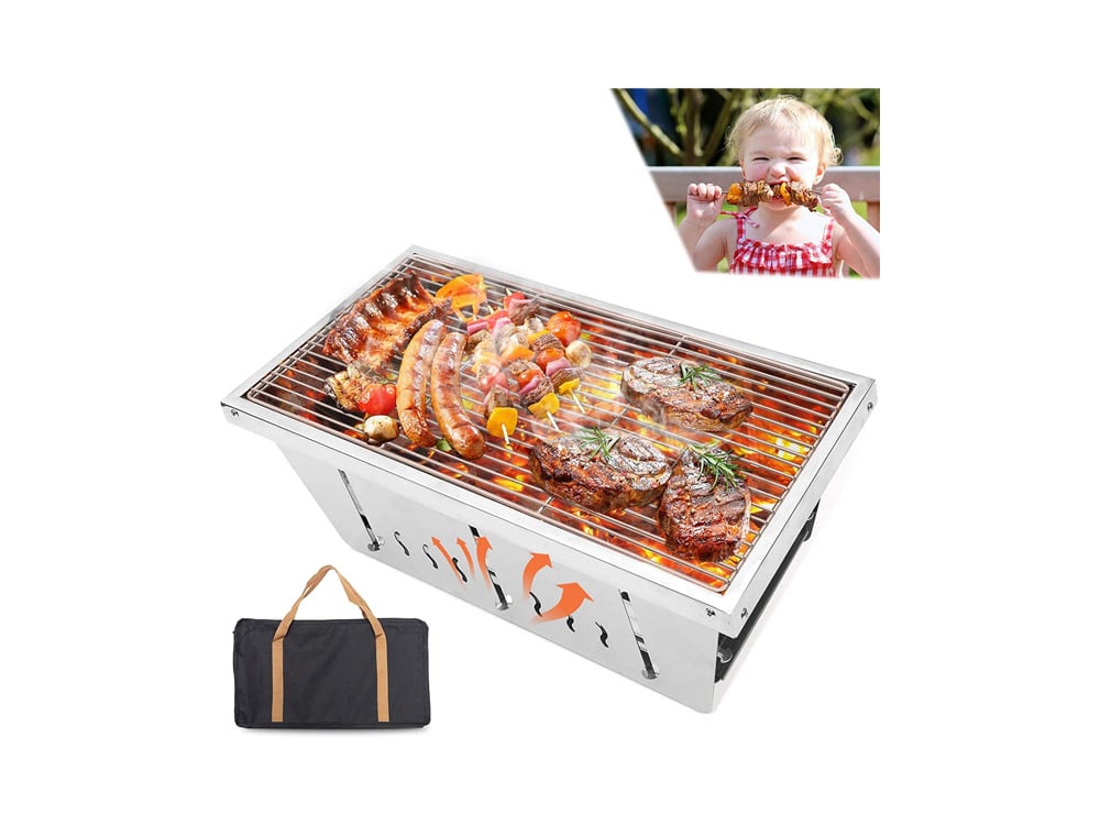 CHARAPID Portable Foldable Outdoor BBQ Grill