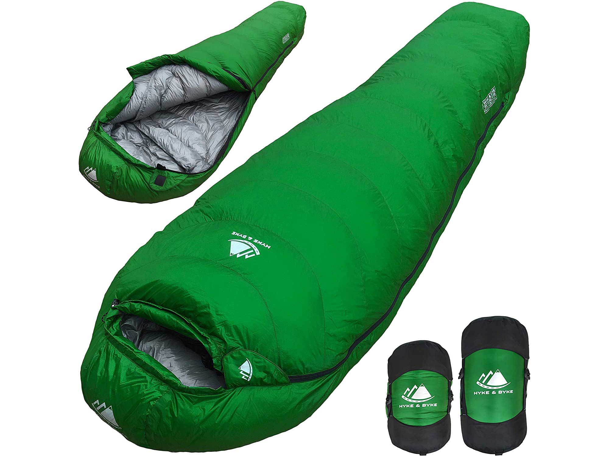 Hyke & Byke Katahdin 15 & 0F 625 Fill Power Hydrophobic Sleeping Bag