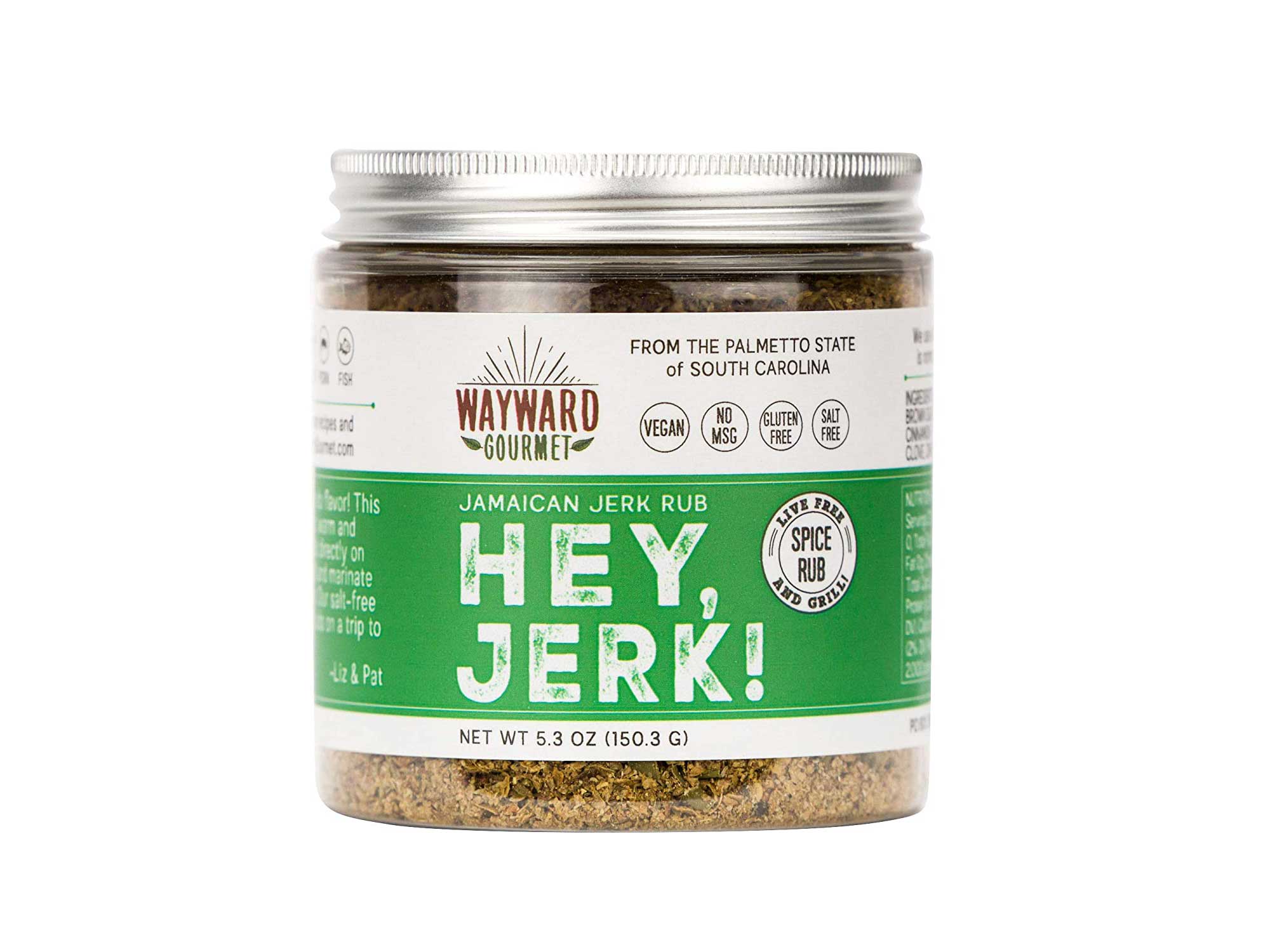 Hey Jerk! Jamaican Jerk Chicken Seasoning by Wayward Gourmet - Bring Authentic Jamaican Flavor to Chicken, Beef, Pork, Fish - No Salt Dry Rub - Vegan - No MSG or Gluten - Great Jamaican Jerk Marinade