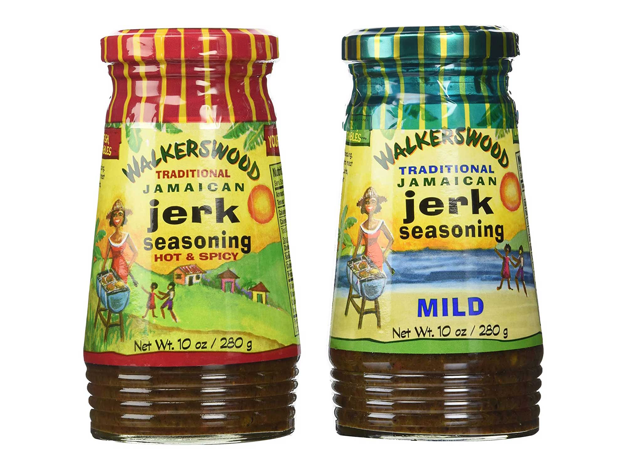 Walkerswood Jamaican Jerk Seasoning Mixed Pack - 10 Oz Each Mild, Hot & Spicy
