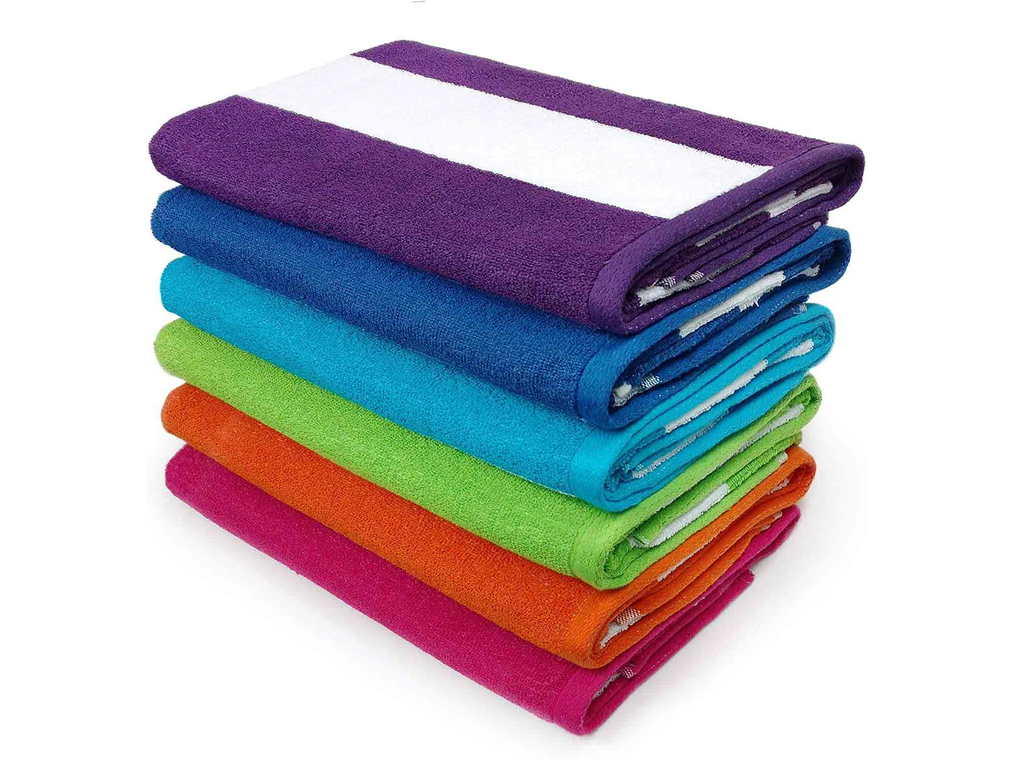 Kaufman - Cabana Terry Loop Towel 6-Pack - 32in x 62in