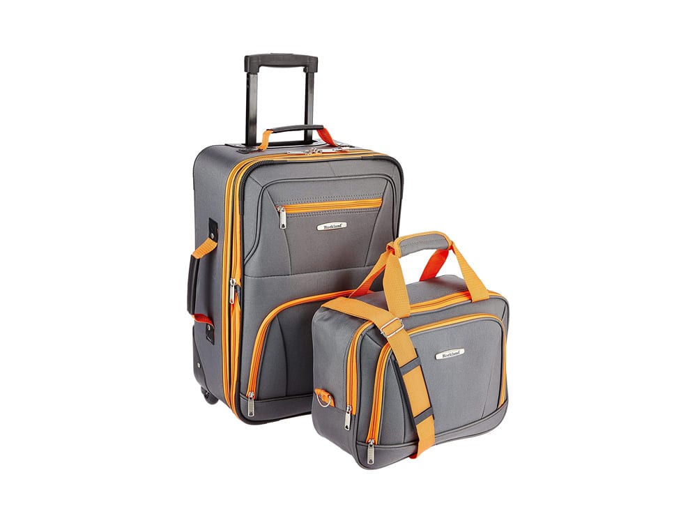 Rockland Fashion Softside Upright Luggage Set