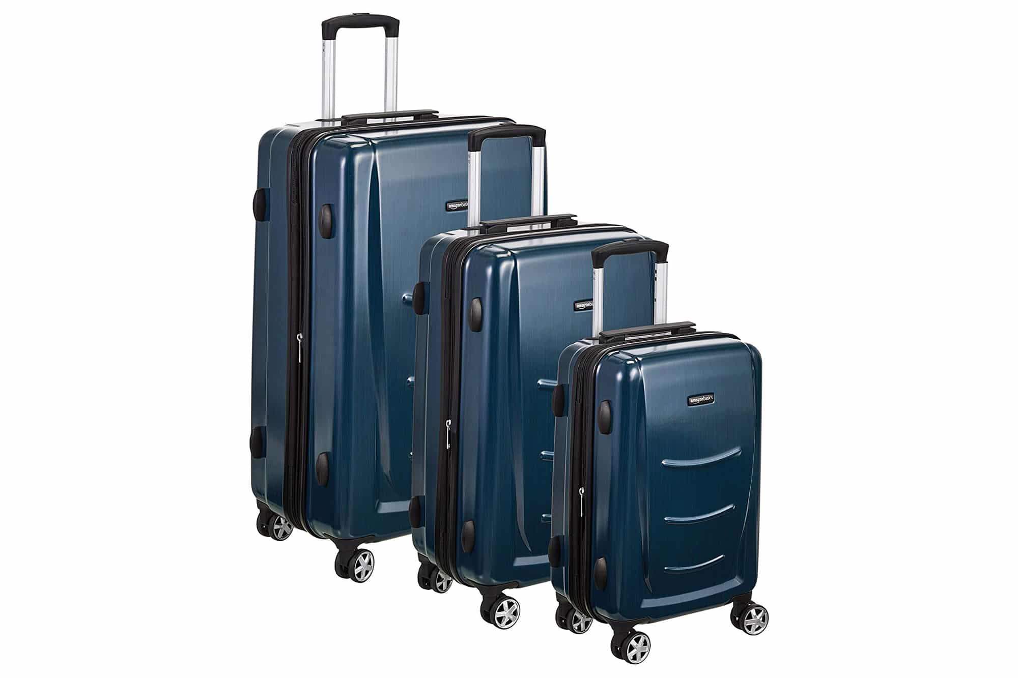 AmazonBasics Hardshell Spinner Suitcase Luggage with Wheels
