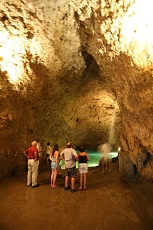 Harrison's Cave, the spectacular underground cavern with calm glassy pools