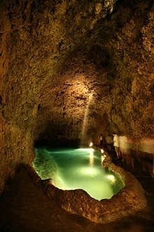 Harrison's Cave, the spectacular underground view of calm glassy pools