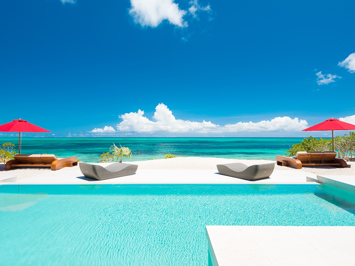 Key Caribe pool deck in Turks & Caicos.