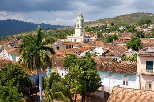 Streets, landmarks and mountains of Trinidad, Cuba