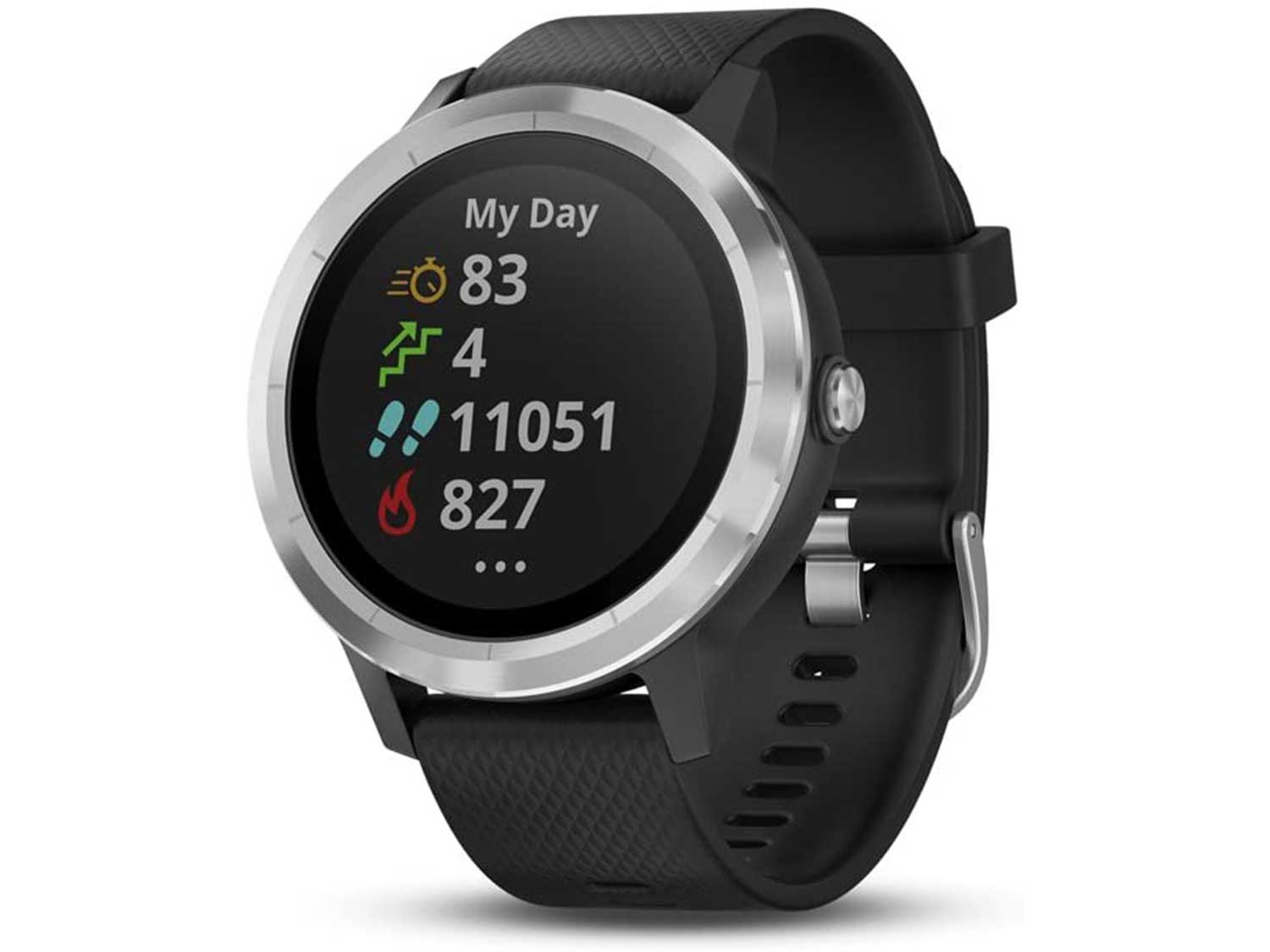 Garmin Vivoactive 3, GPS Smartwatch with Contactless Payments and Built-In Sports Apps, Black with Silver Hardware