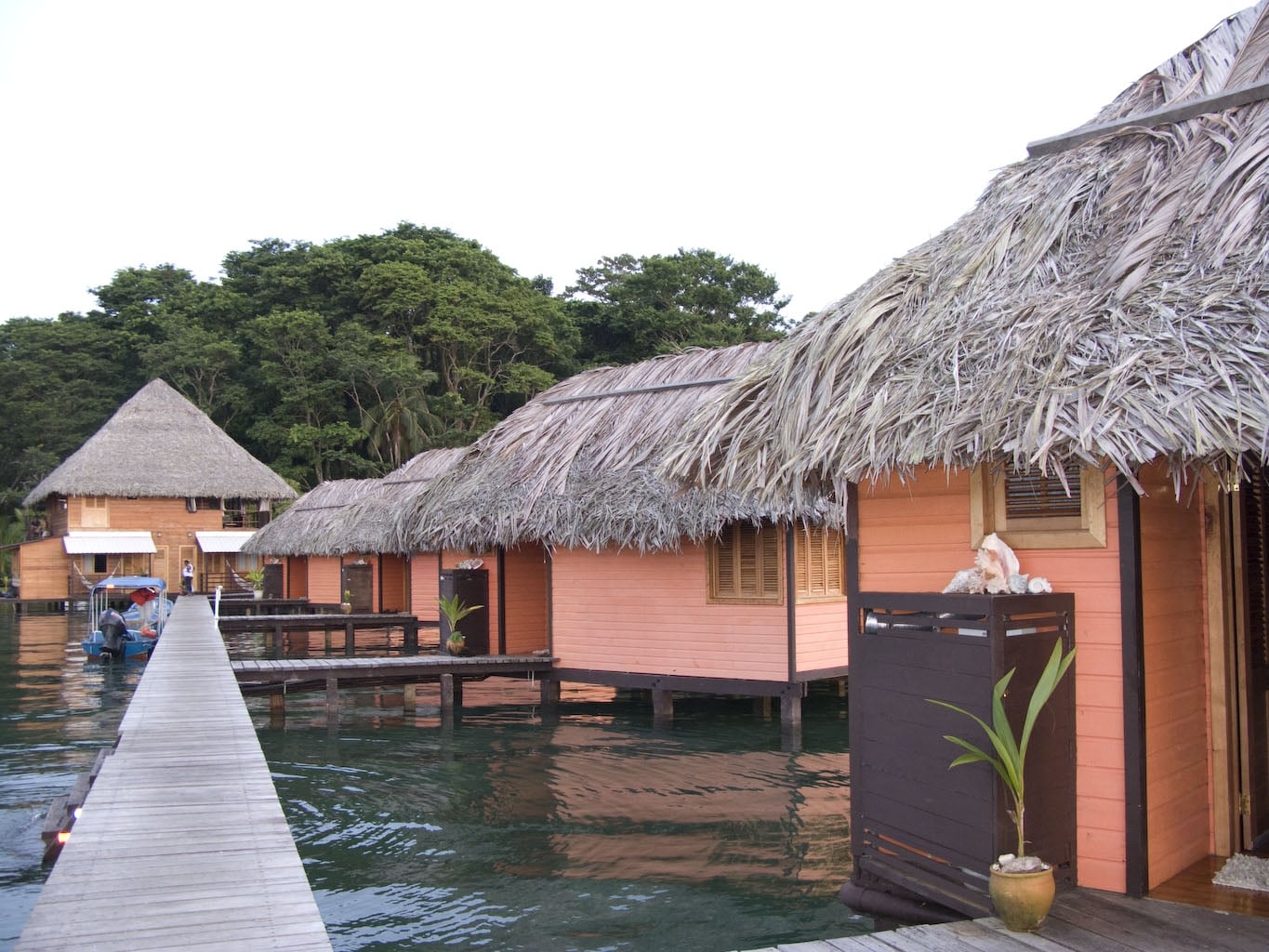 Overwater bungalows at Eclypse de Mar