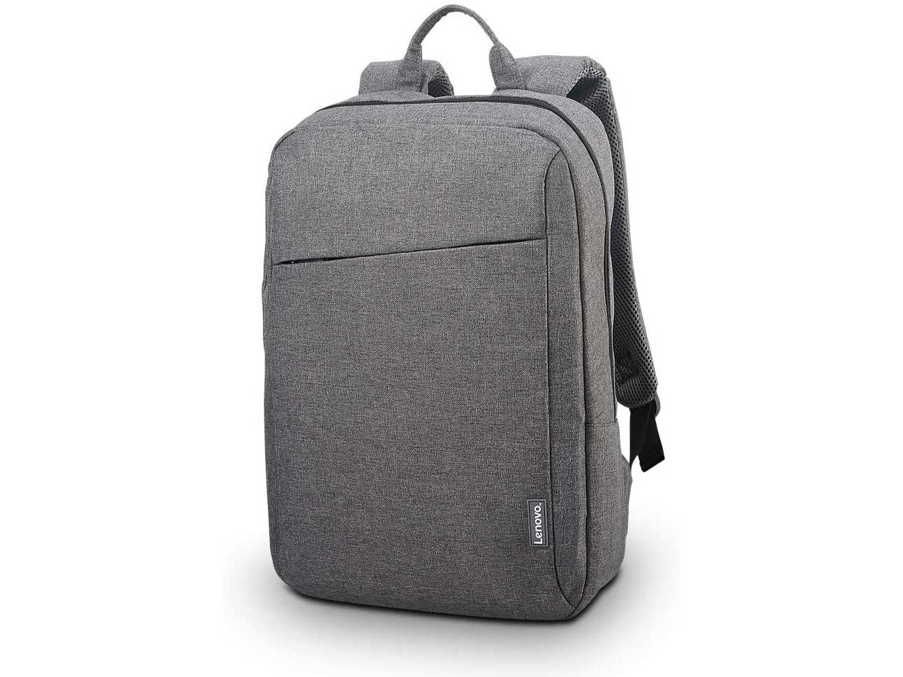 Lenovo Laptop Backpack B210, fits for 15.6-Inch laptop and tablet, sleek for travel, durable, water-repellent fabric, clean design, business casual or college, for men women students, GX40Q17227, Grey