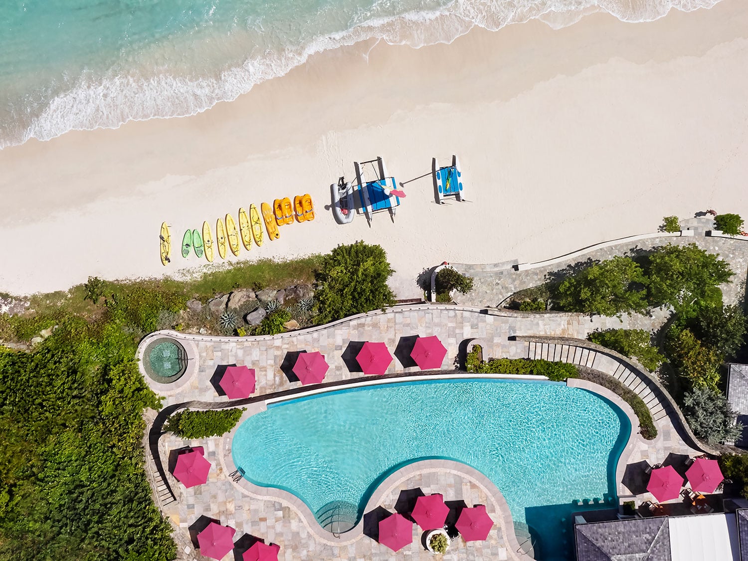 Mandarin Oriental Canouan aerial