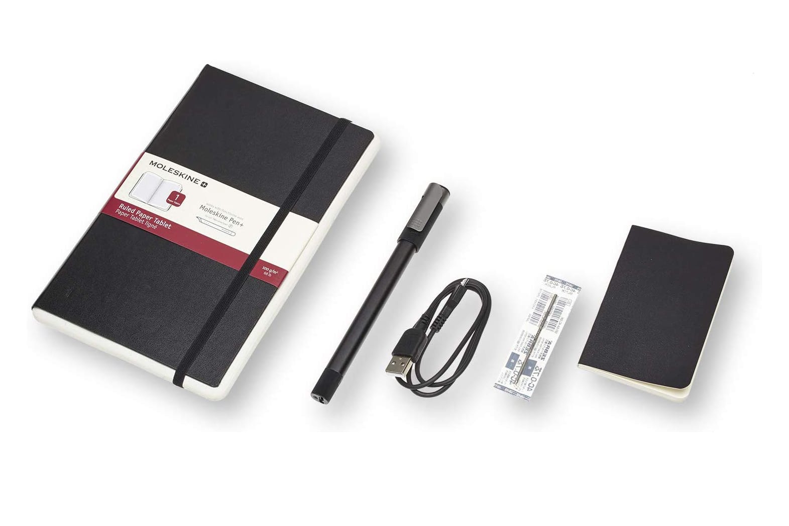 Moleskine Pen+ Ellipse Smart Writing Set Pen & Ruled Smart Notebook - Use with Moleskine Notes App for Digitally Storing Notes (Only Compatible with Moleskine Smart Notebooks)