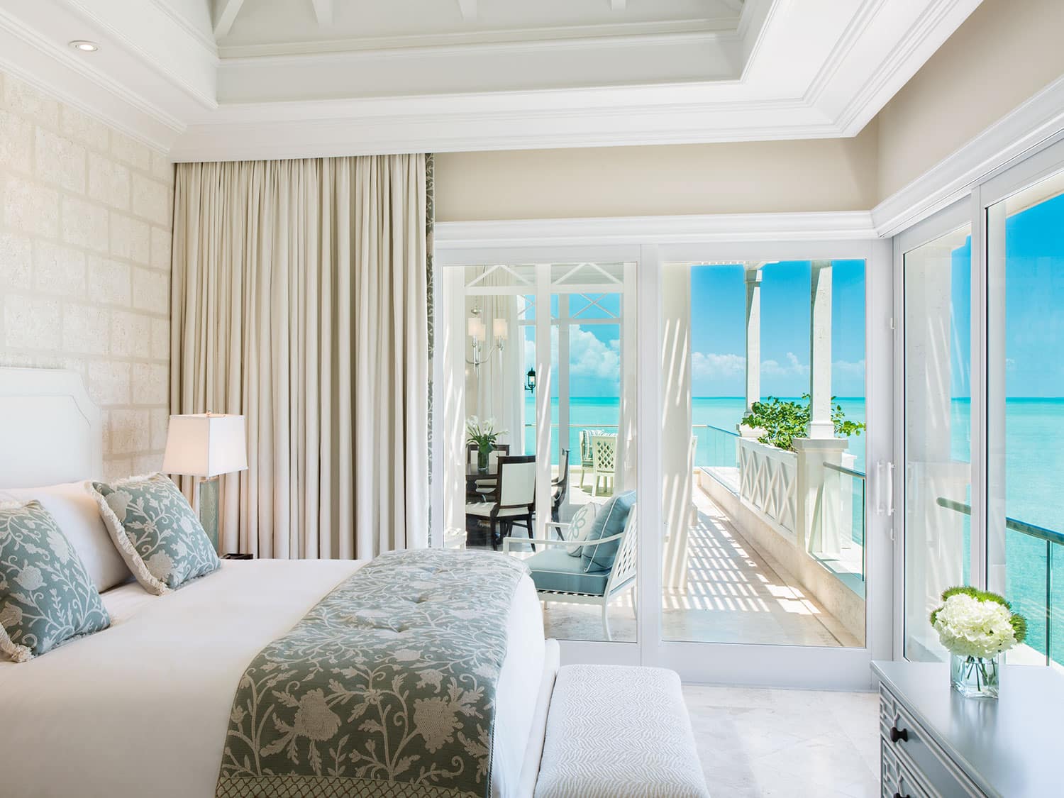 The Shore Club's ocean view room.