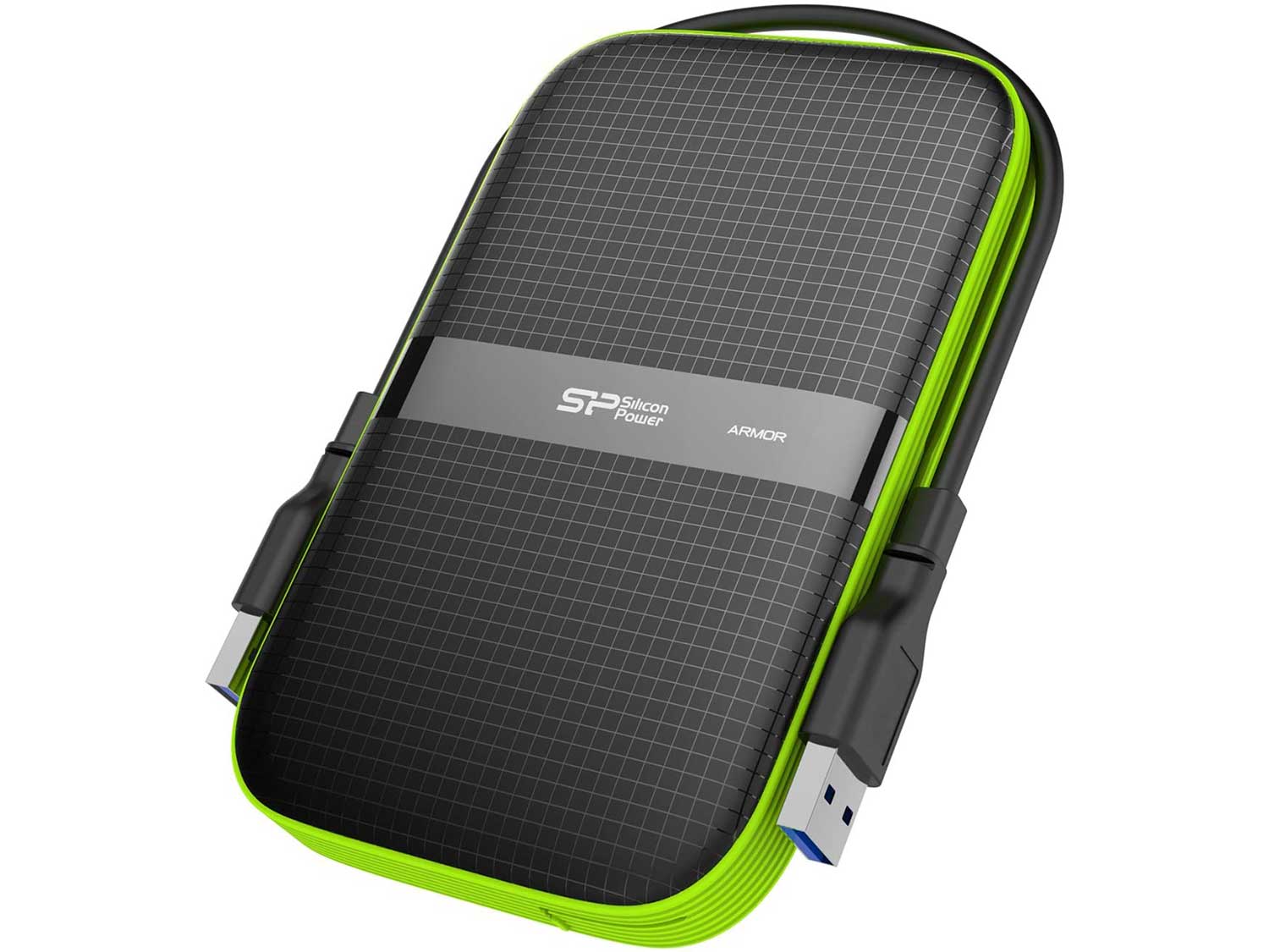 Silicon Power 2TB Rugged Portable External Hard Drive Armor A60, Shockproof USB 3.0 for PC, Mac, Xbox and PS4, Black